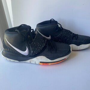 Nike Kyrie Irving 6 Jet 2019 Black White Lace Basketball Athletic Shoes Size 12